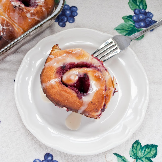 Lemon Berry Mascarpone Sweet Rolls