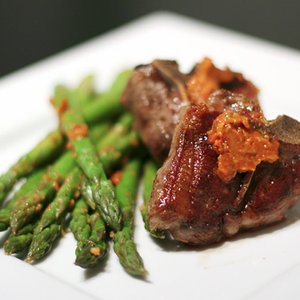 Lamb Chops with Sun-Dried Tomato Butter