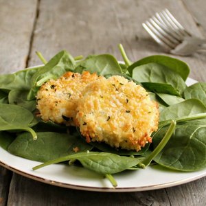 Oven “Fried” Goat Cheese