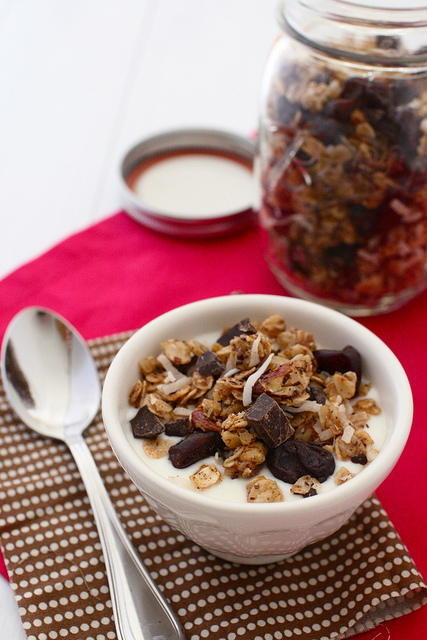 Cherry Chocolate Coconut Granola