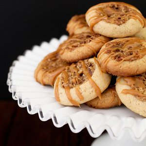 Pecan Pie Thumbprint Cookies