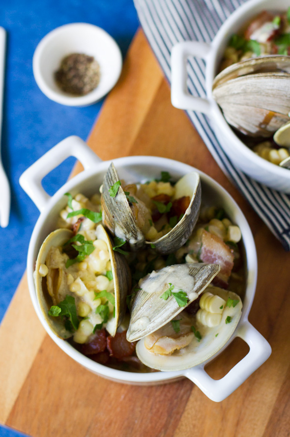 Corn Chowdered Clams