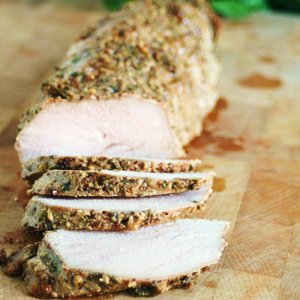 Herb Dijon Crusted Pork Tenderloin
