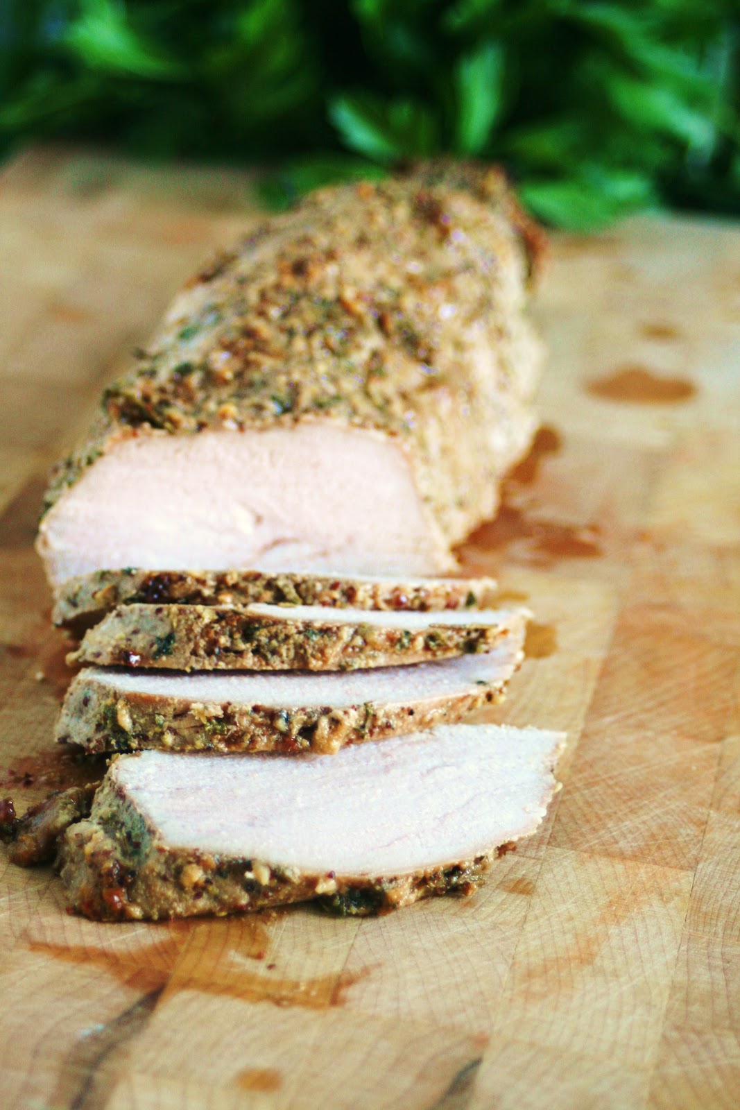 Herb Dijon Crusted Pork Tenderloin