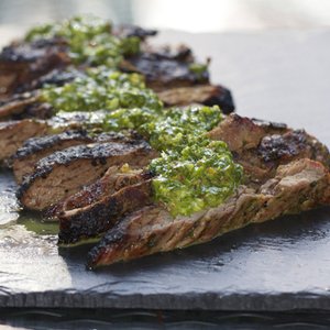 Grilled Skirt Steak with Chimichurri Sauce