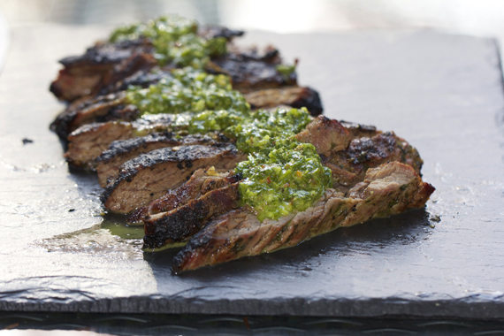 Grilled Skirt Steak with Chimichurri Sauce