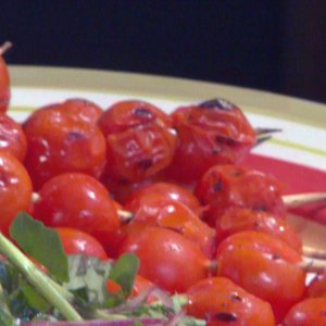 Marinated Grilled Cherry Tomatoes Skewers