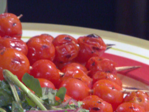 Marinated Grilled Cherry Tomatoes Skewers