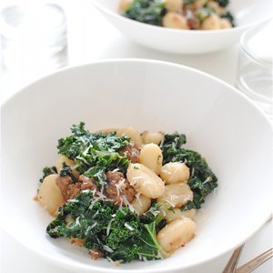 Gnocchi with Sausage and Kale