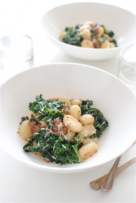 Gnocchi with Sausage and Kale