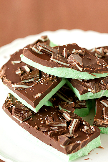 Grasshopper Mint Chocolate Bark