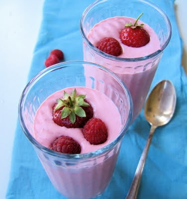 Lemon Verbena and Red Berry Shakes
