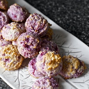 Raspberry Coconut Macaroons