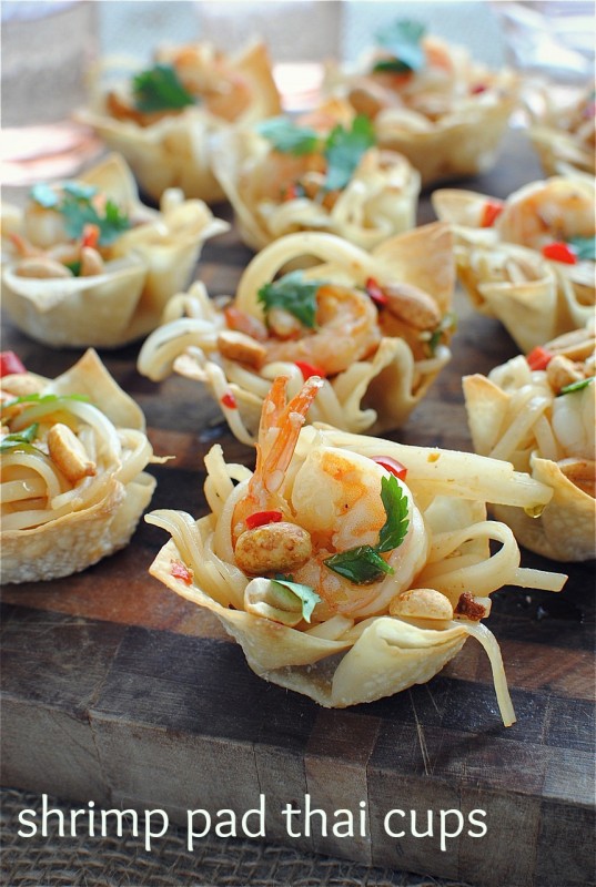 Shrimp Pad Thai Cups