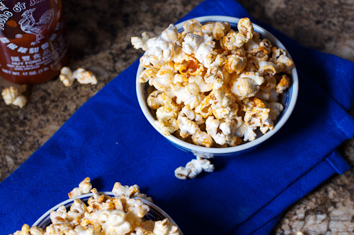 Sriracha Popcorn