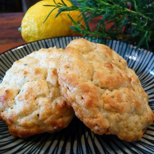Rosemary Lemon Drop Biscuits