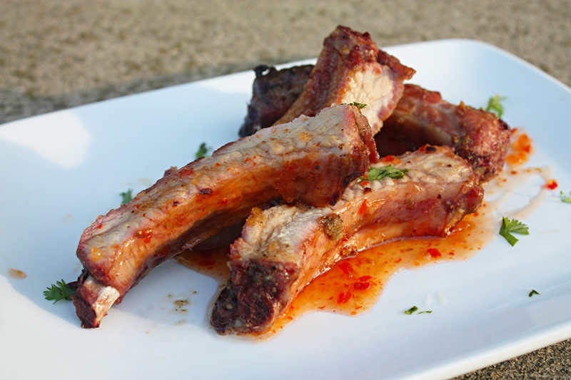 Grilled Mekhong Baby Back Ribs with Thai Sweet Chili Sauce