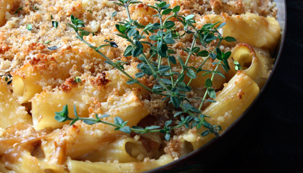 Caramelized Onion Pasta Gratin