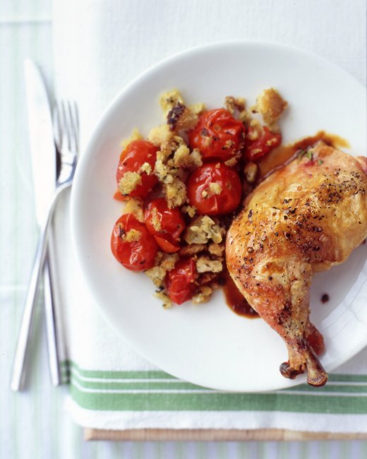 Roasted Chicken with Lemon Sauce