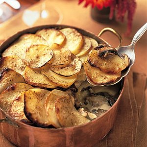 Yukon Gold Potato with Wild Mushroom Gratin