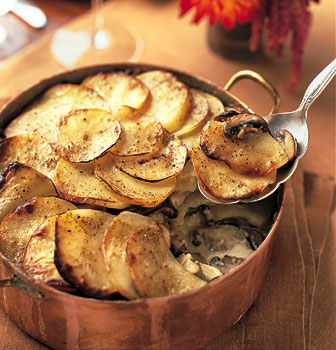 Yukon Gold Potato with Wild Mushroom Gratin