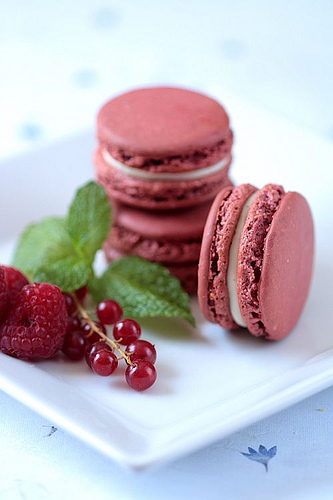 Red Berry Macarons