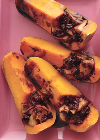 Roasted Squash with Balsamic Sauce and Apples