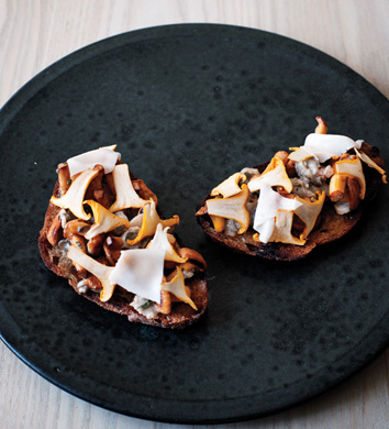 Sourdough Toasts with Mushrooms and Oysters