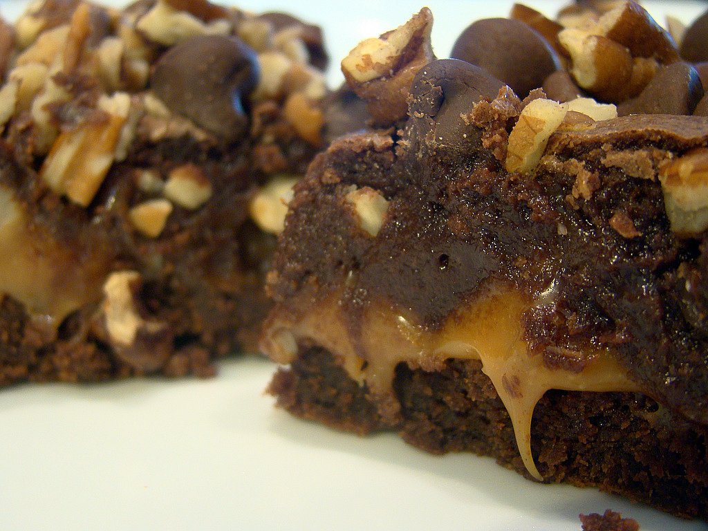 Caramel Filled Brownies