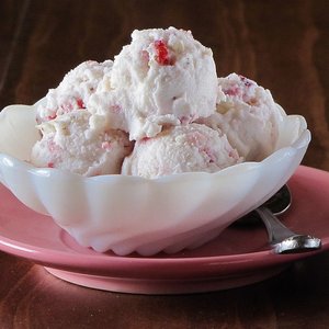 Strawberry-White Chocolate Ice Cream