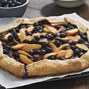 Peach and Blueberry Galette