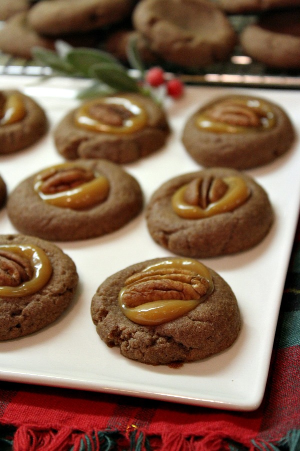 Chocolate Turtle Cookies