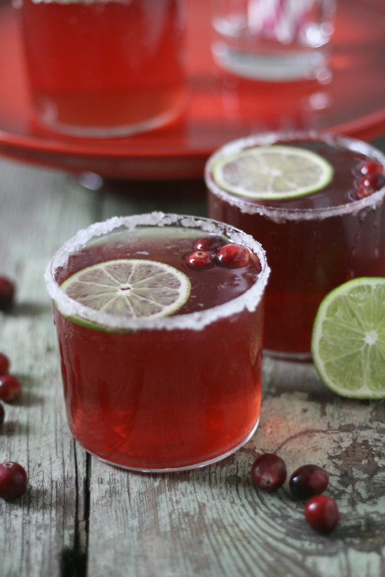 Cranberry Lime Sparkler
