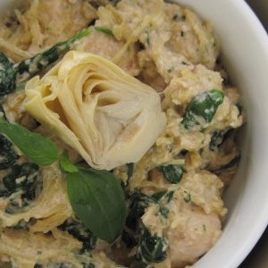 Artichoke Lemon Pesto Chicken Pasta