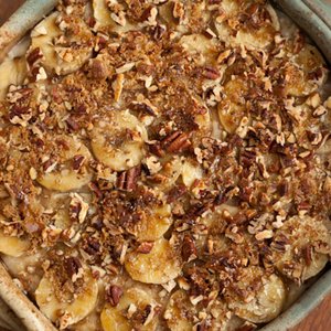Banana Pecan Oatmeal Brulee