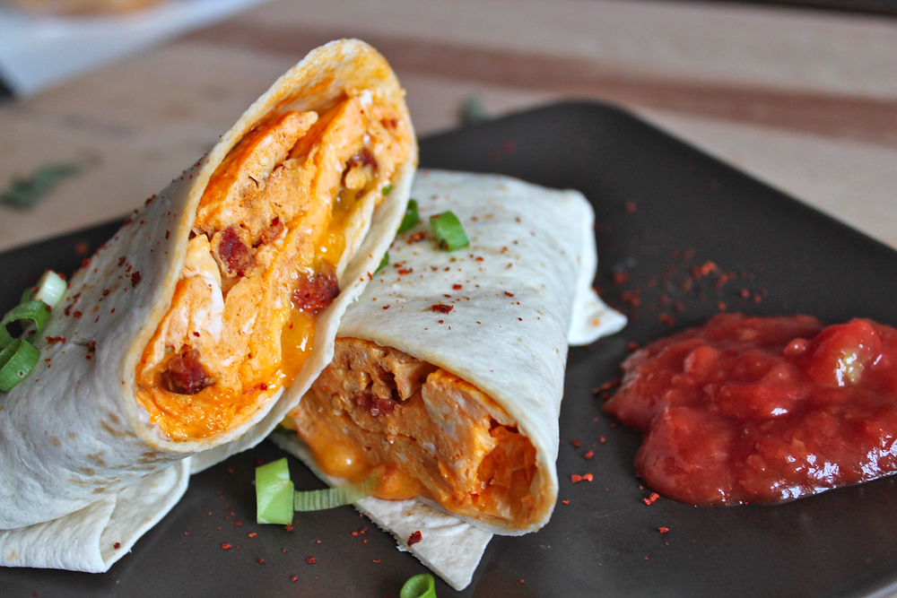 Burrito with Chorizo and Eggs