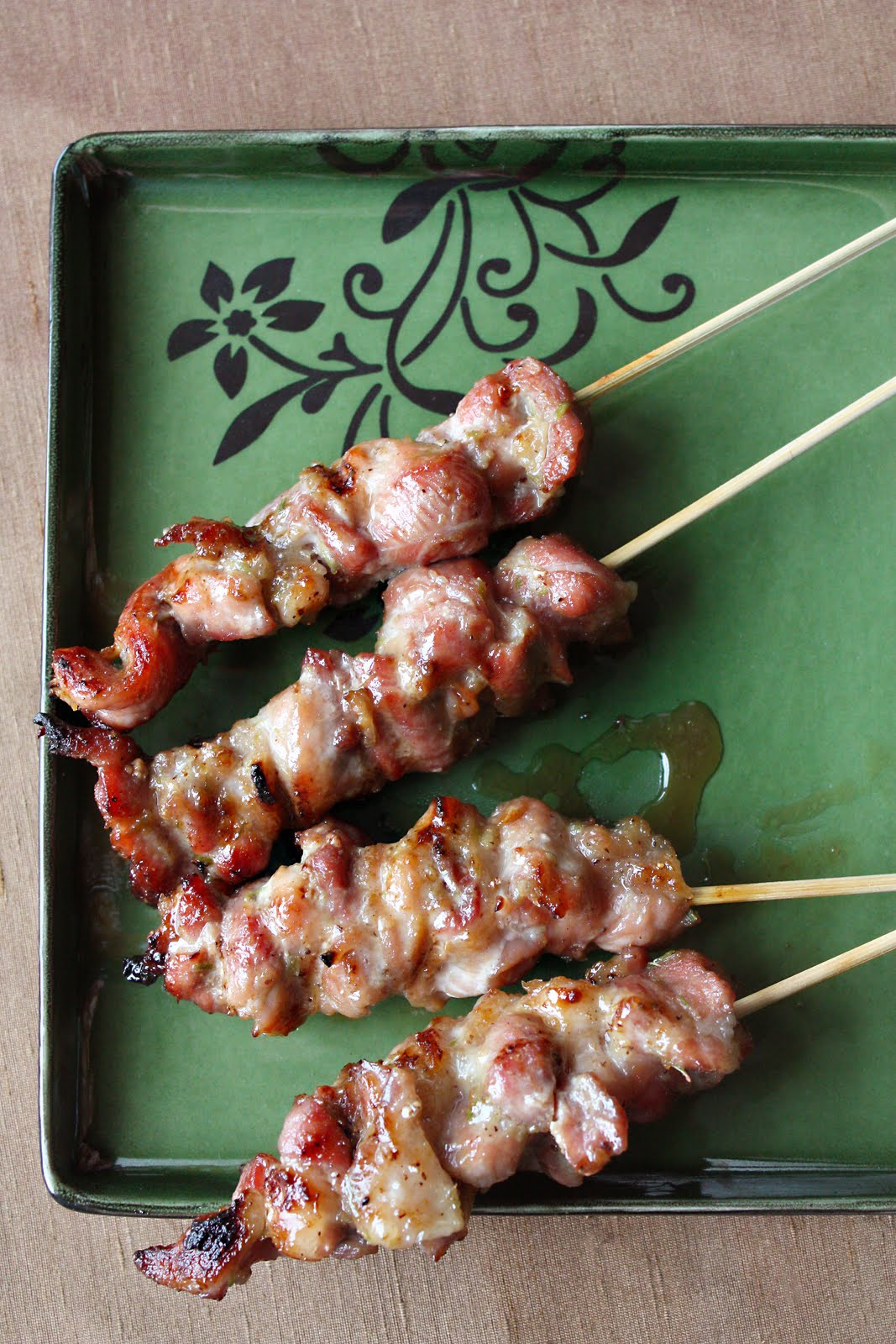 Thai Grilled Pork on Skewers