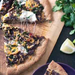 Mexican Black Bean Pizza