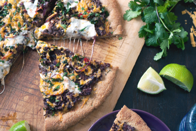 Mexican Black Bean Pizza