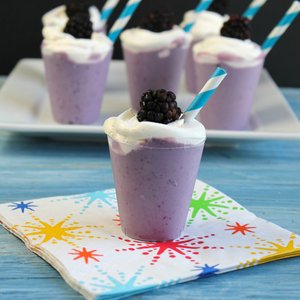 Blackberry Milkshake Shots