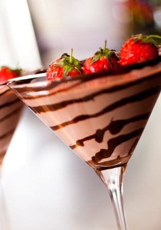 Chocolate Covered Strawberry Martini