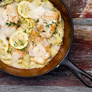 Lemon Chicken with Artichokes