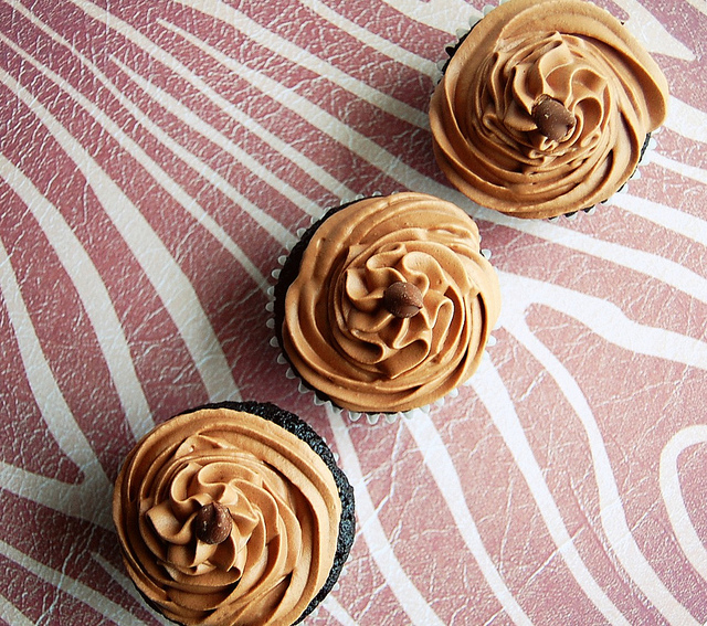 Irish Whiskey Chocolate Cupcakes with Irish Cream Whipped Ganache