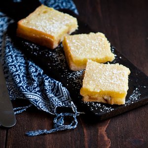 Lemon Bars with Ginger Shortbread