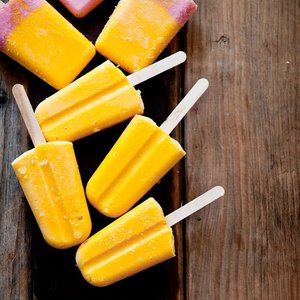 Mango Lassi and Strawberry-Honey Yogurt Popsicles