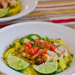 Tequila Lime Chicken with Cilantro Lime Rice