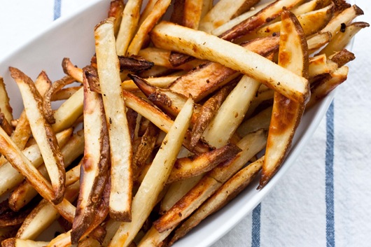 Garlic Salted, Beer Baked French Fries