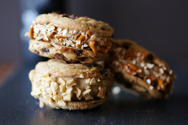 Beer Ice Cream Chocolate Chip Sandwiches