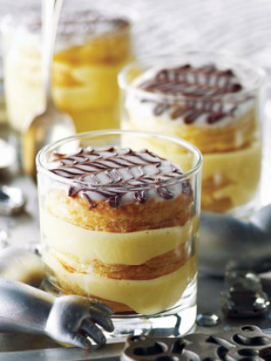 Mille-Feuille in a Whiskey Glass