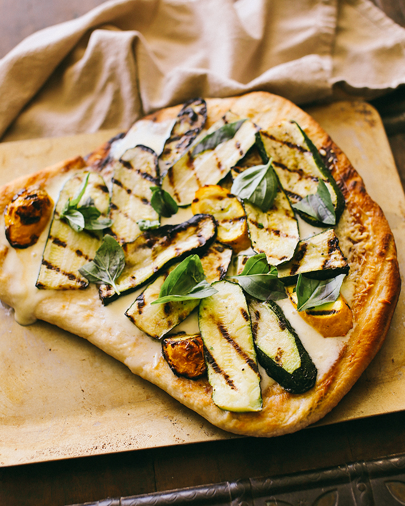 Grilled Zucchini Pizza